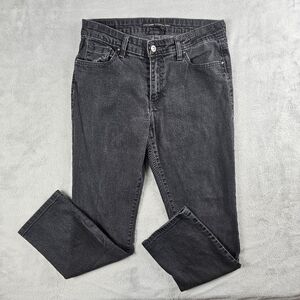 Levis Mid Rise Skinny Black Denim Jeans Womens Size 10 30x26